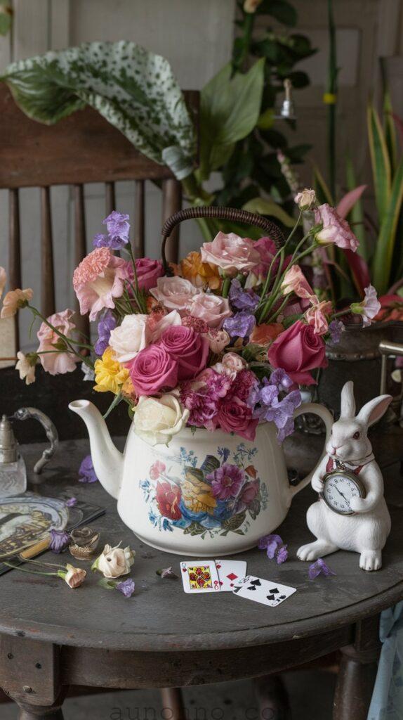 Floral Teapot Arrangements