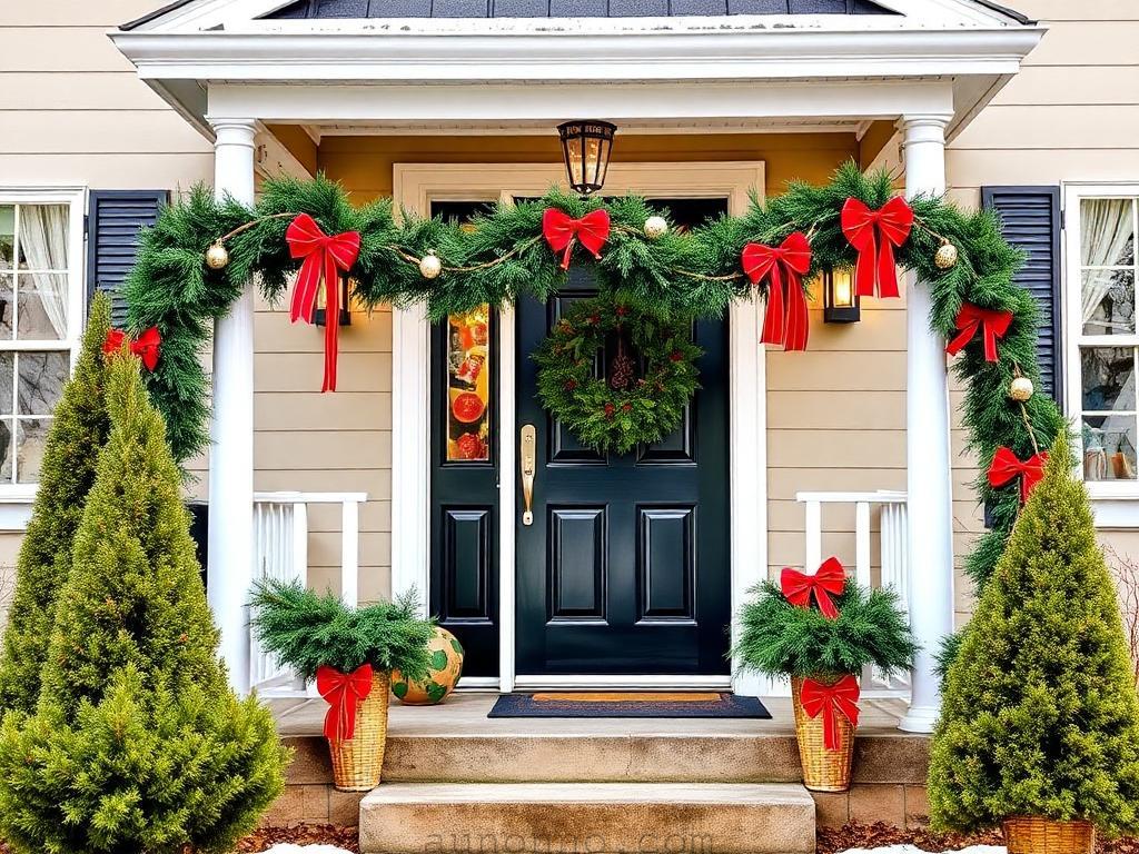 20 Small Front Porch Christmas Decorating Ideas