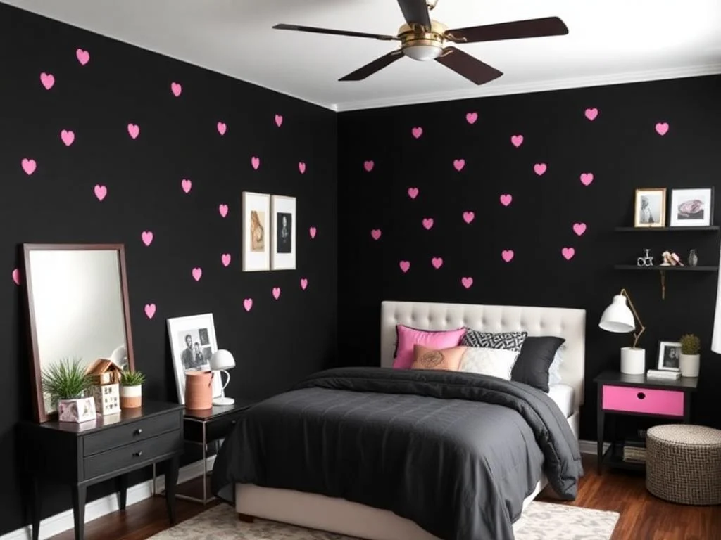 22 Black and Pink Bedroom Decorating Ideas