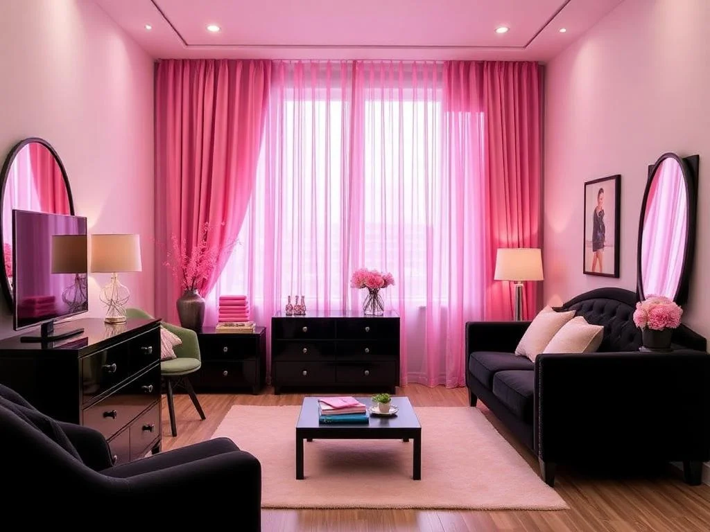 22 Black and Pink Bedroom Decorating Ideas