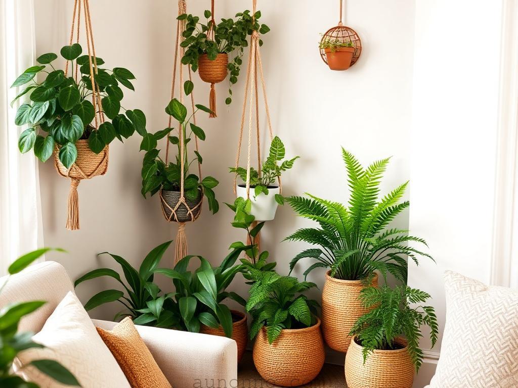 22 Living Room Indoor Plants Decoration Ideas