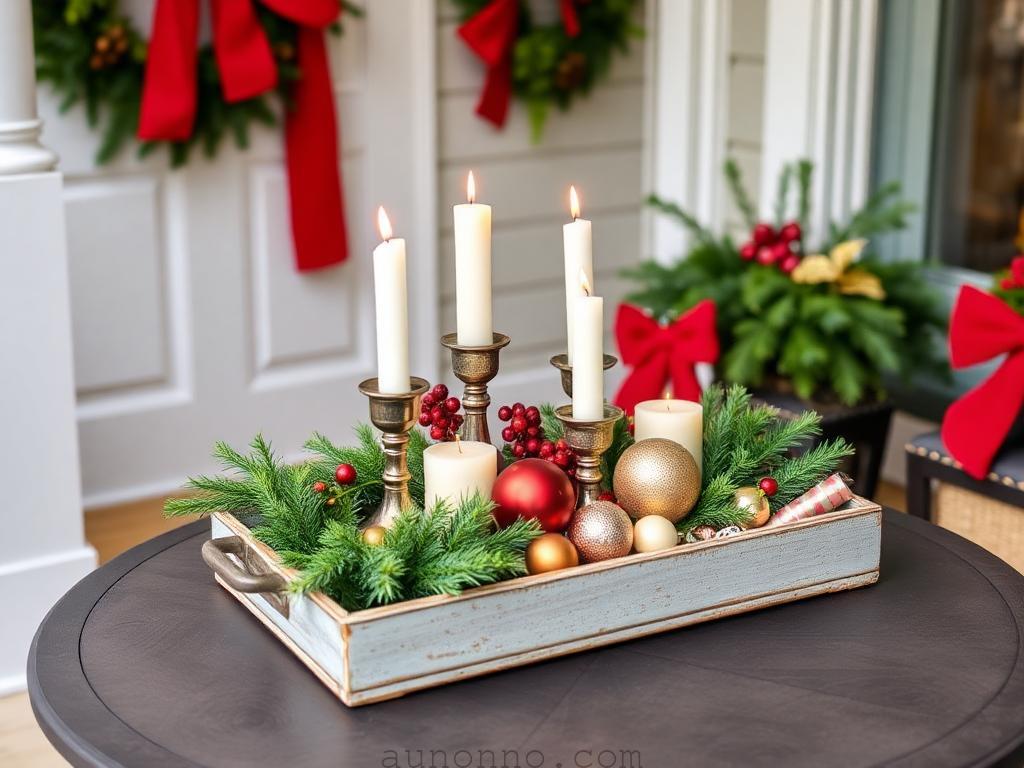 20 Small Front Porch Christmas Decorating Ideas