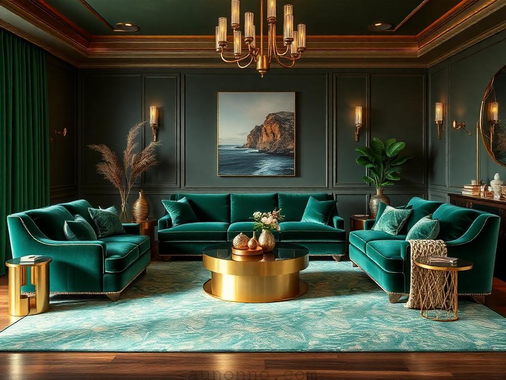 20 Emerald Green Sofa Living Room Ideas