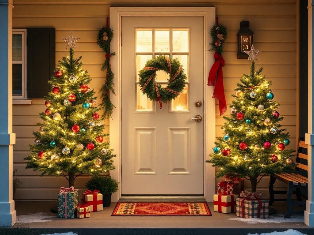 20 Small Front Porch Christmas Decorating Ideas