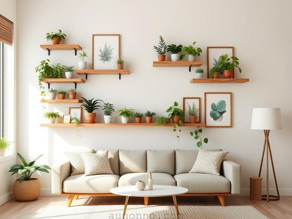 20 Living Room Wall Shelf Decor Ideas