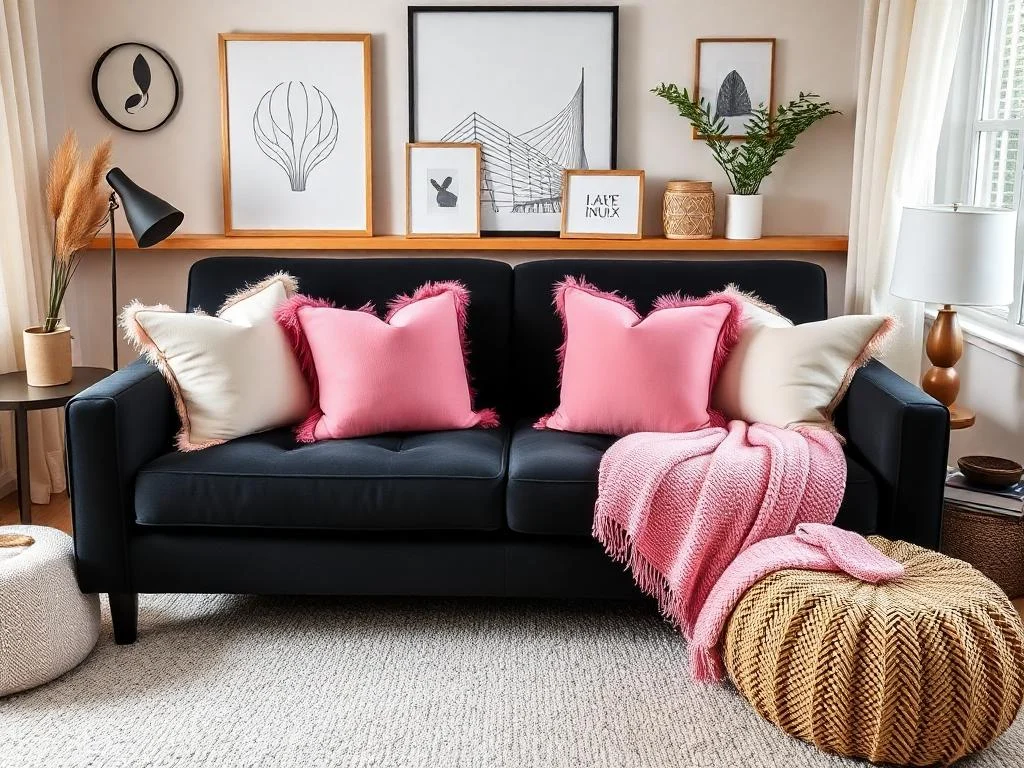 22 Black and Pink Bedroom Decorating Ideas