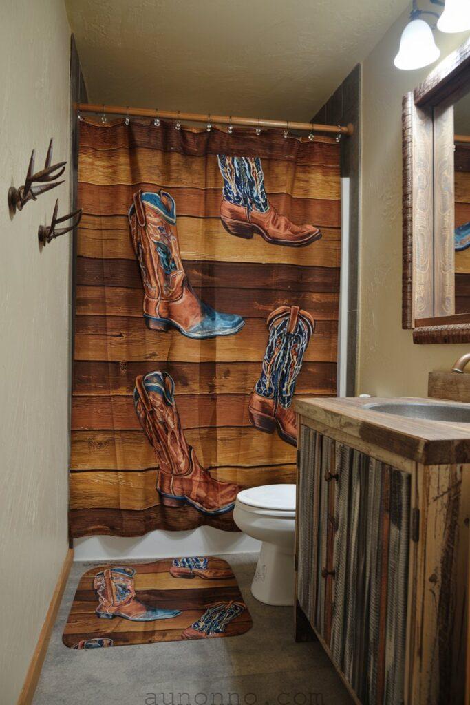 Western-Inspired Shower Curtains