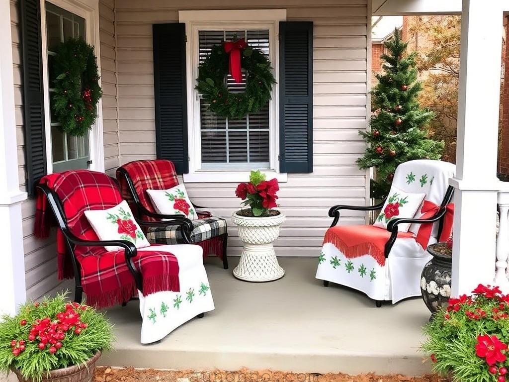 20 Small Front Porch Christmas Decorating Ideas