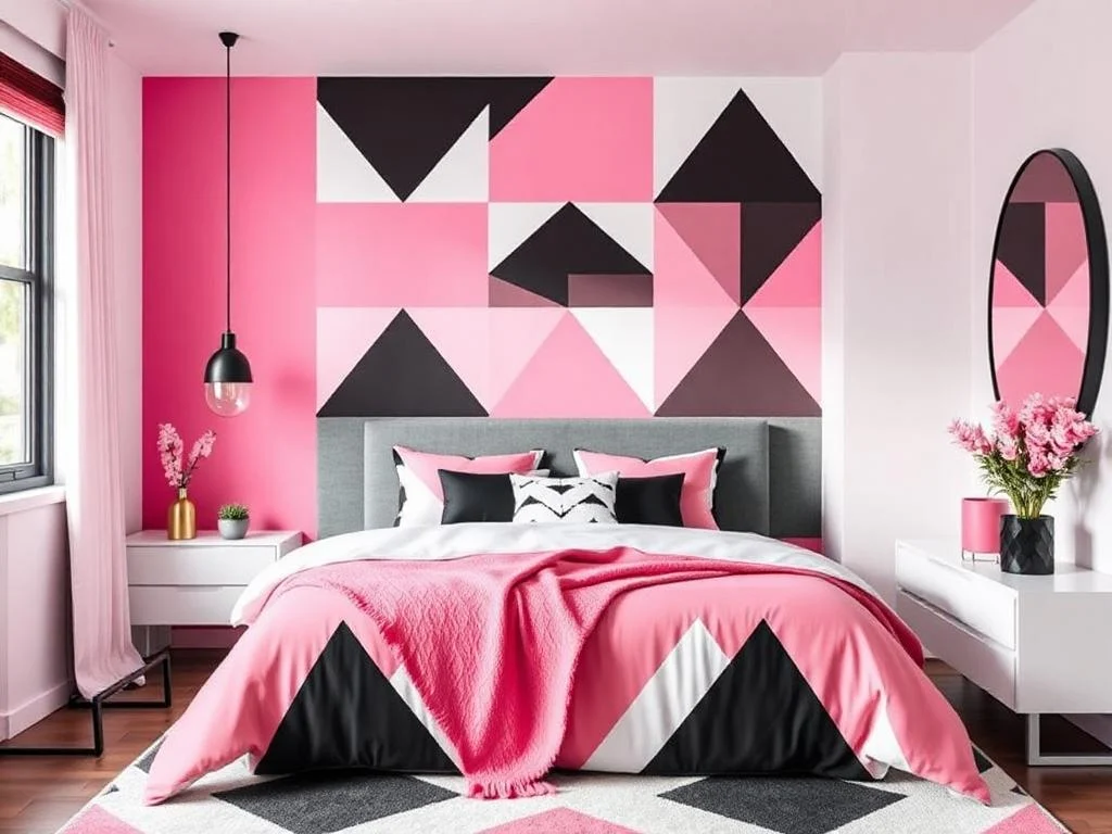 22 Black and Pink Bedroom Decorating Ideas