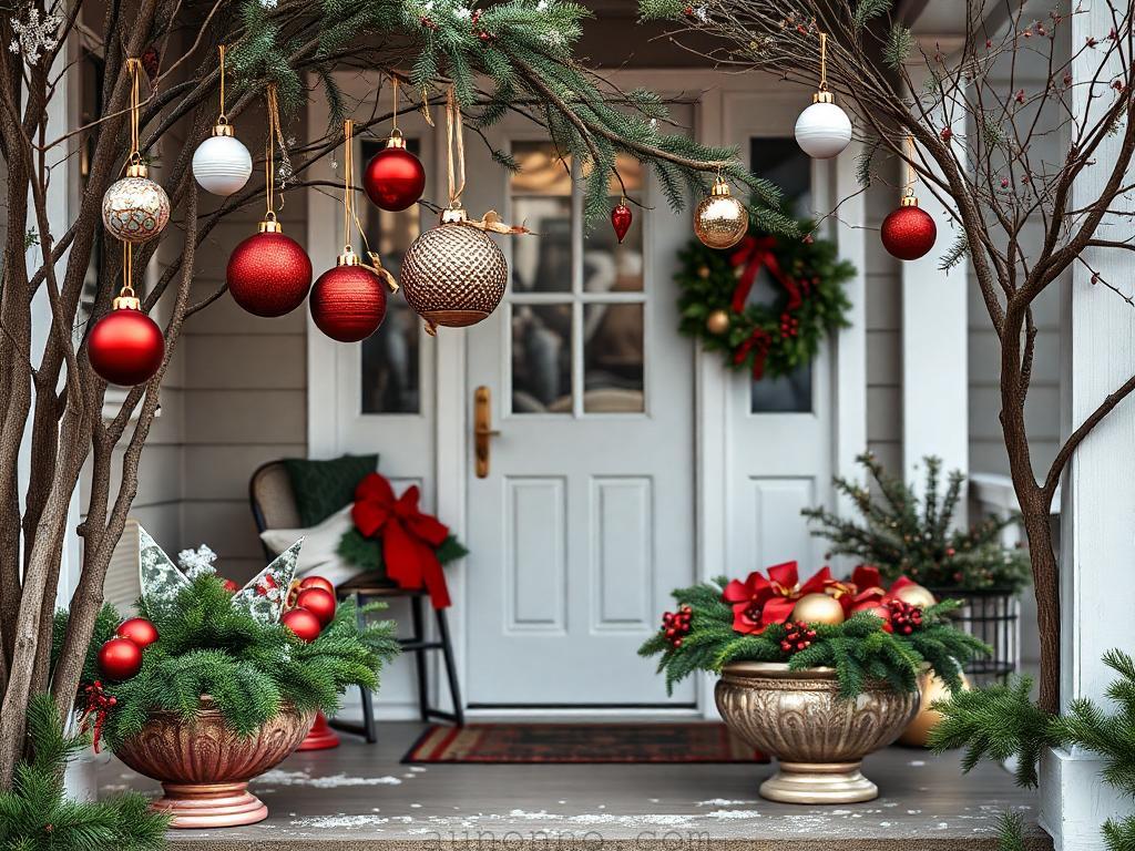 20 Small Front Porch Christmas Decorating Ideas