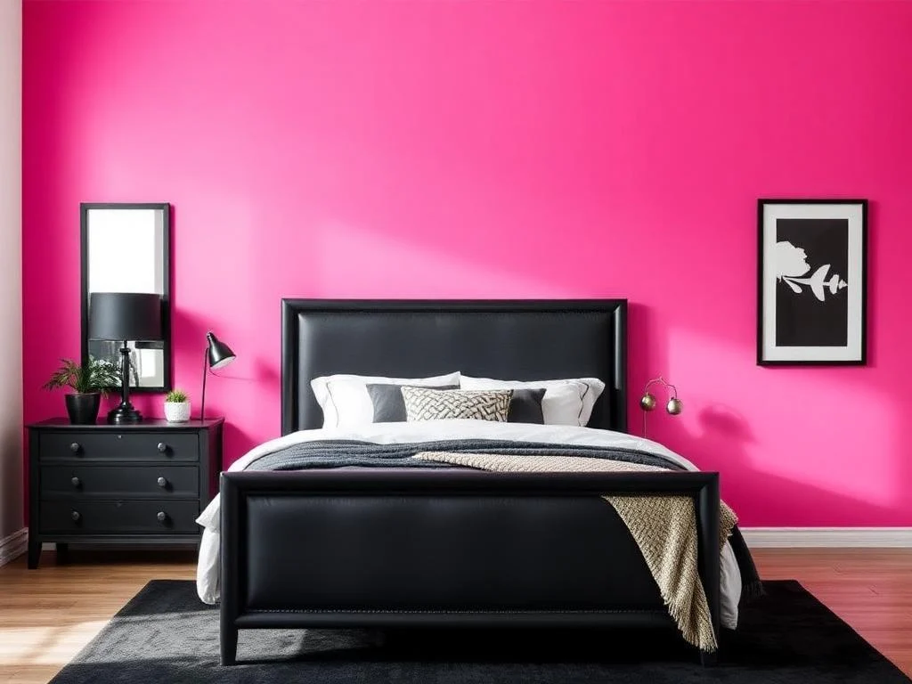 22 Black and Pink Bedroom Decorating Ideas