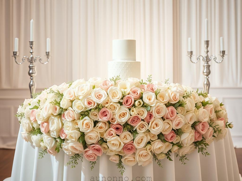 Wedding Cake Table Decoration Ideas