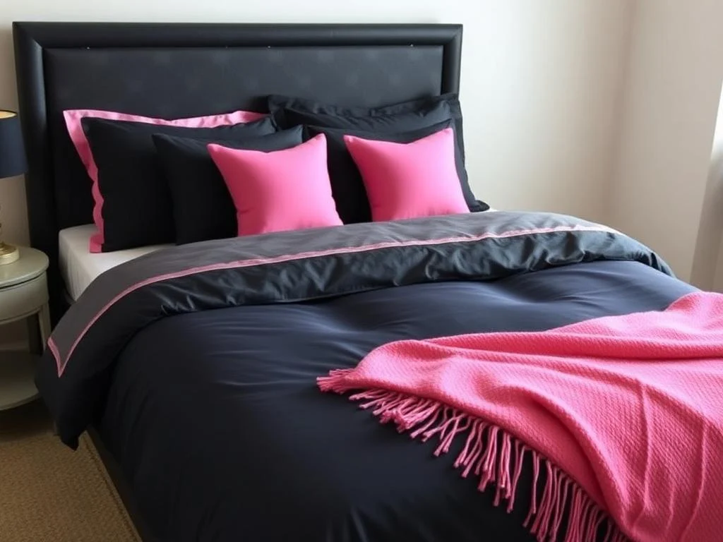 22 Black and Pink Bedroom Decorating Ideas