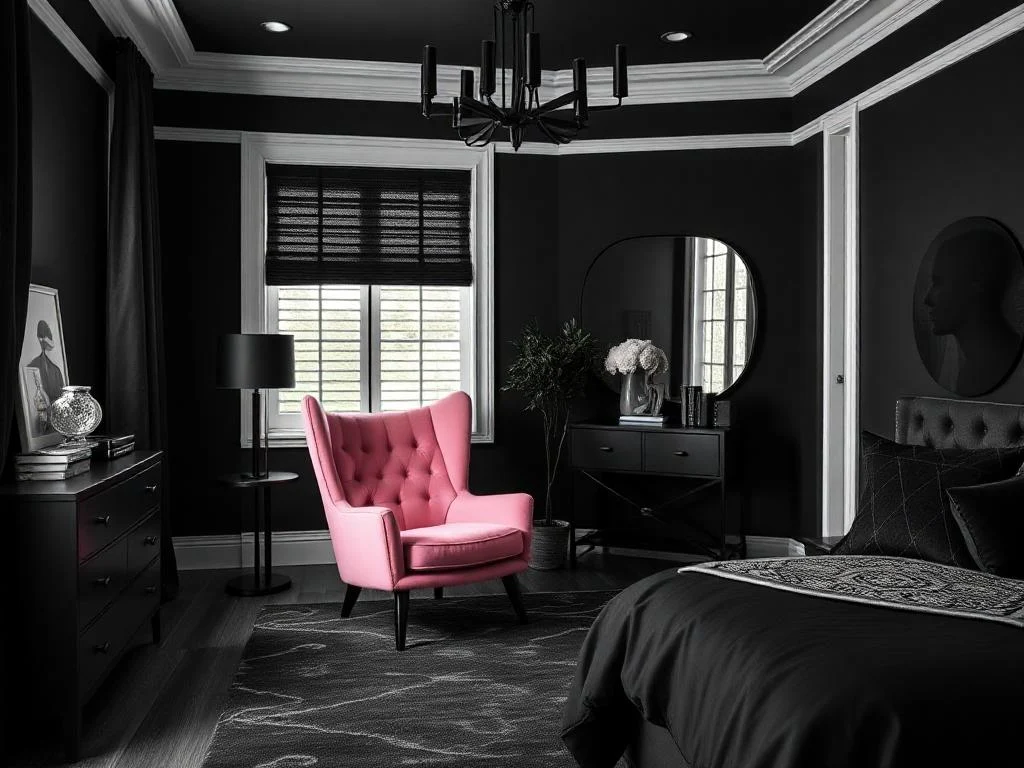 22 Black and Pink Bedroom Decorating Ideas