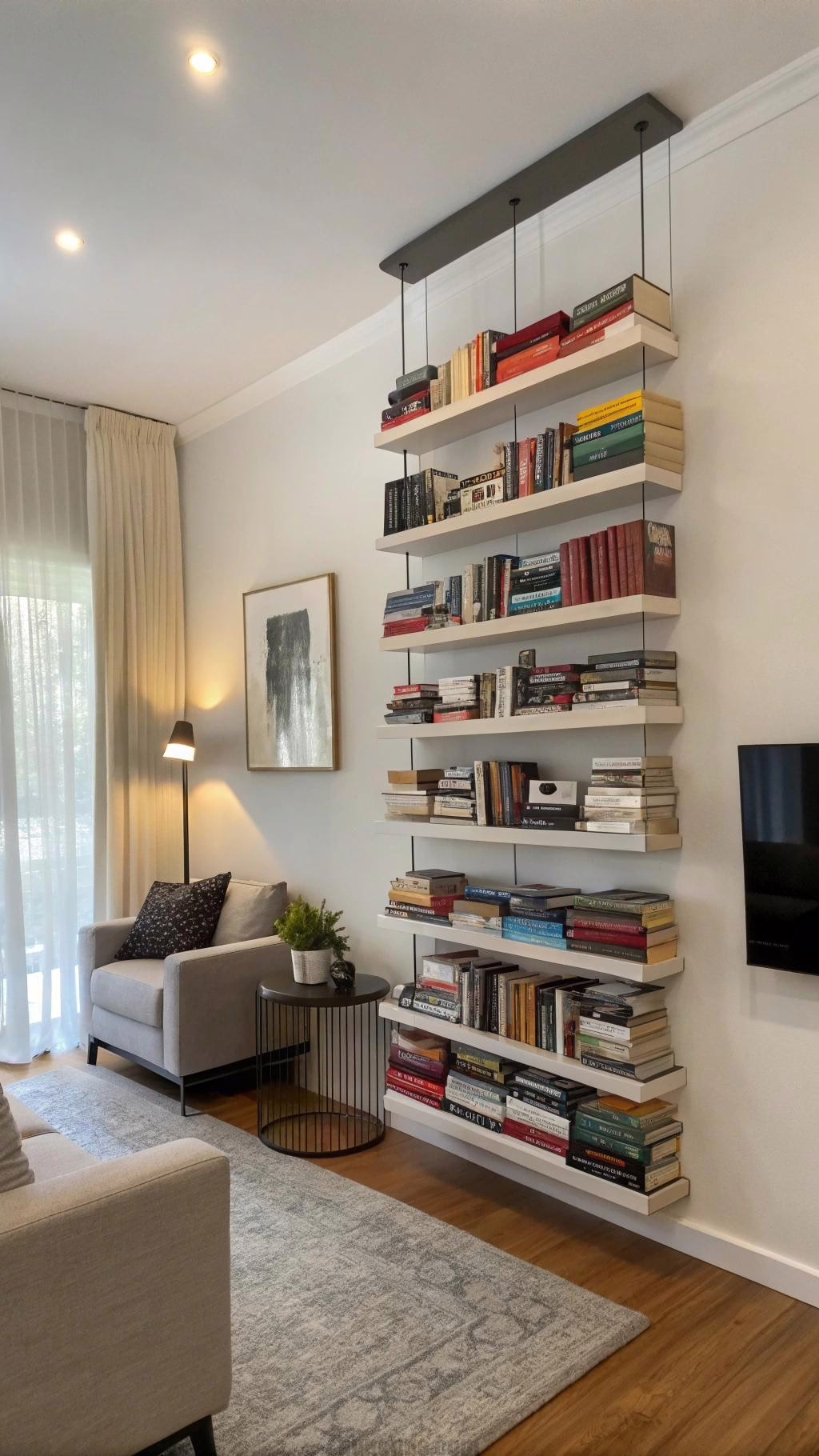 Living Room Wall Shelf Decor Ideas