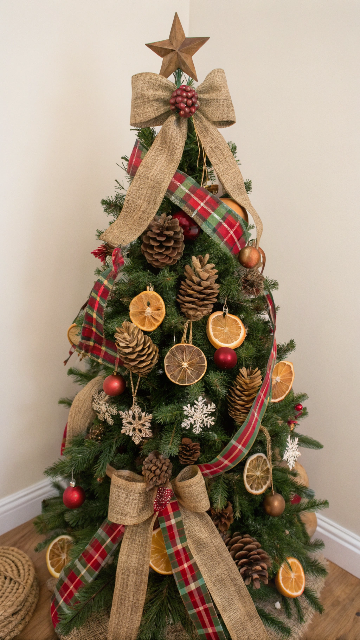 Christmas Tree with Ribbon Decorating Ideas