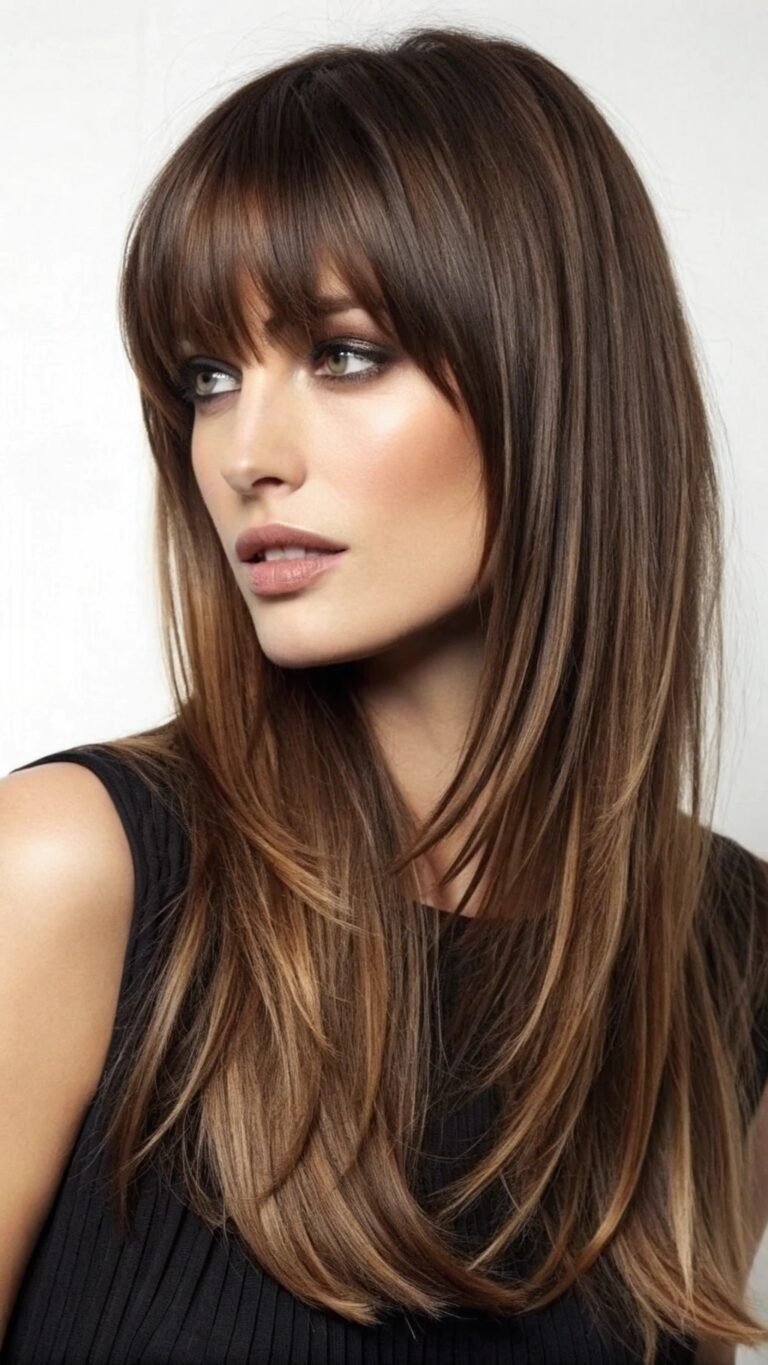 Stunning Layered Hairstyles with Bangs