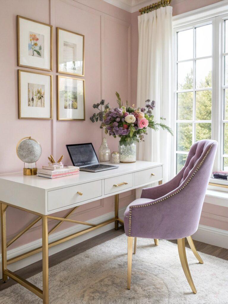 32 Feminine Home Office Classy Ideas