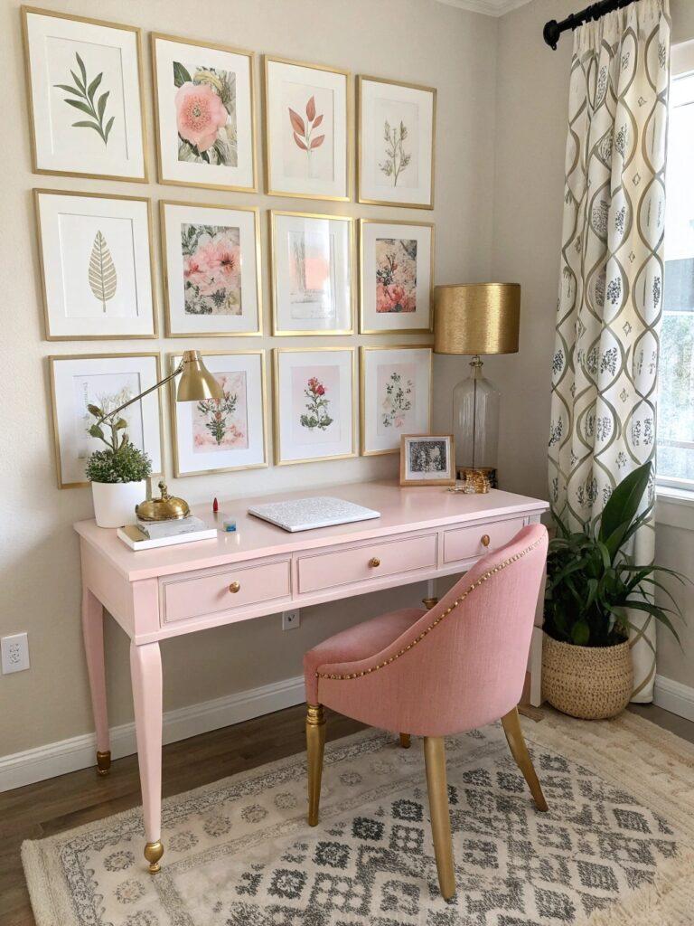 32 Feminine Home Office Classy Ideas