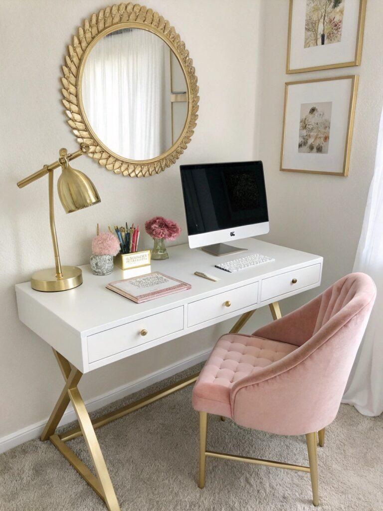 32 Feminine Home Office Classy Ideas