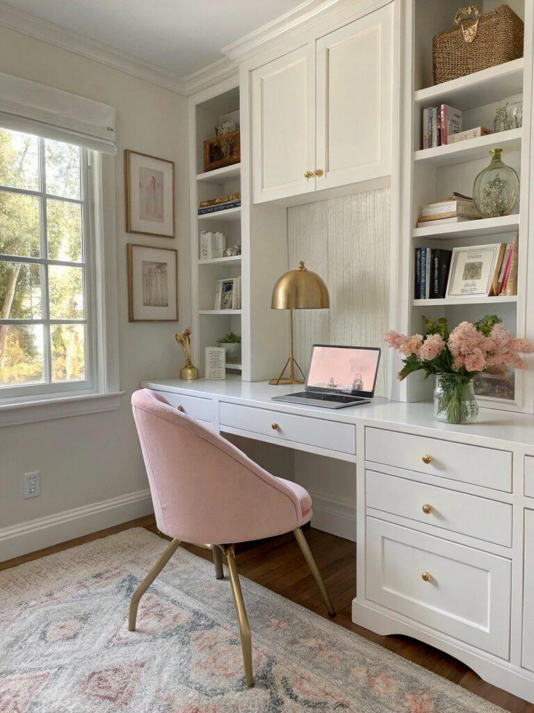 32 Feminine Home Office Classy Ideas