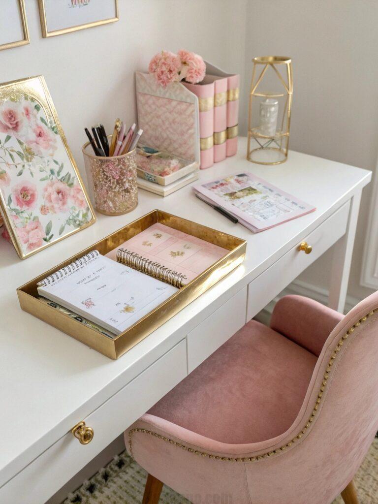 32 Feminine Home Office Classy Ideas