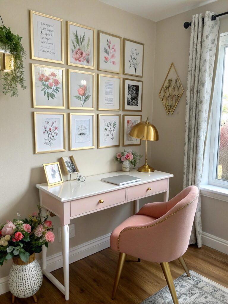 32 Feminine Home Office Classy Ideas