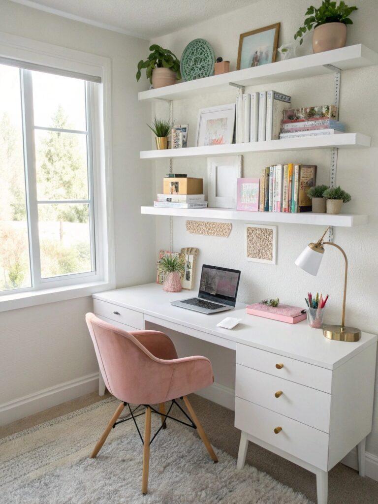 32 Feminine Home Office Classy Ideas