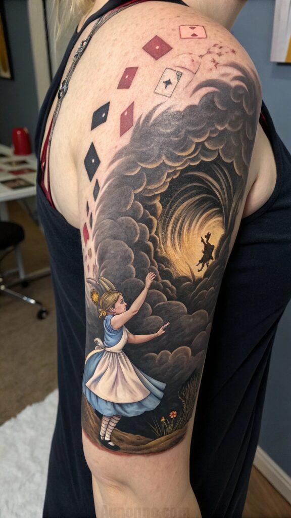 25 Alice in Wonderland Tattoo Ideas for Fans of Whimsical Ink