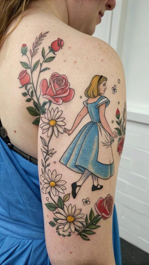 25 Alice in Wonderland Tattoo Ideas for Fans of Whimsical Ink