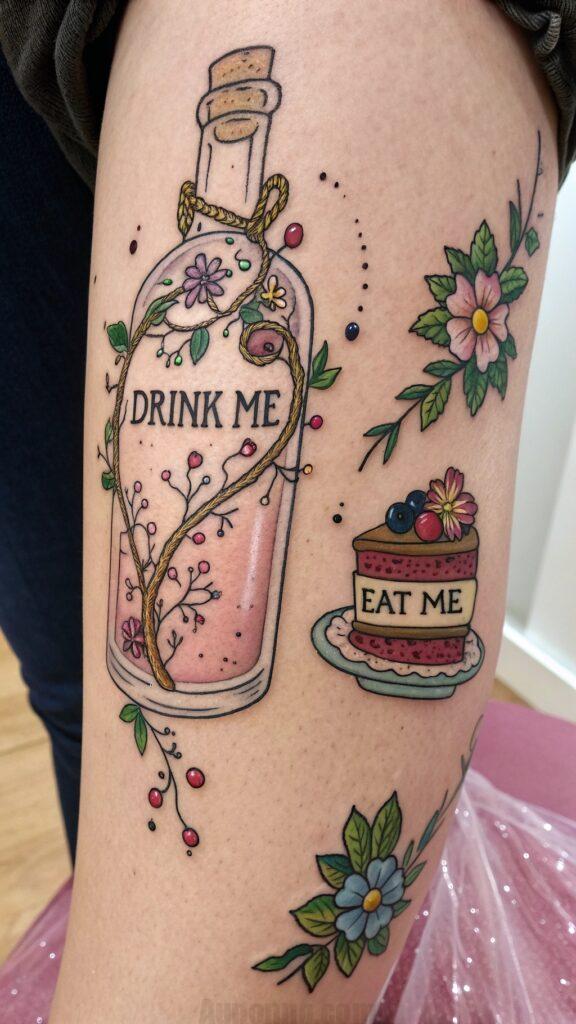 25 Alice in Wonderland Tattoo Ideas for Fans of Whimsical Ink