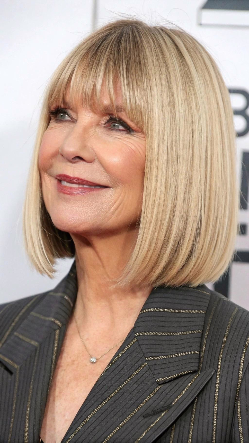 Bob Haircut with Bangs for Women Over 50