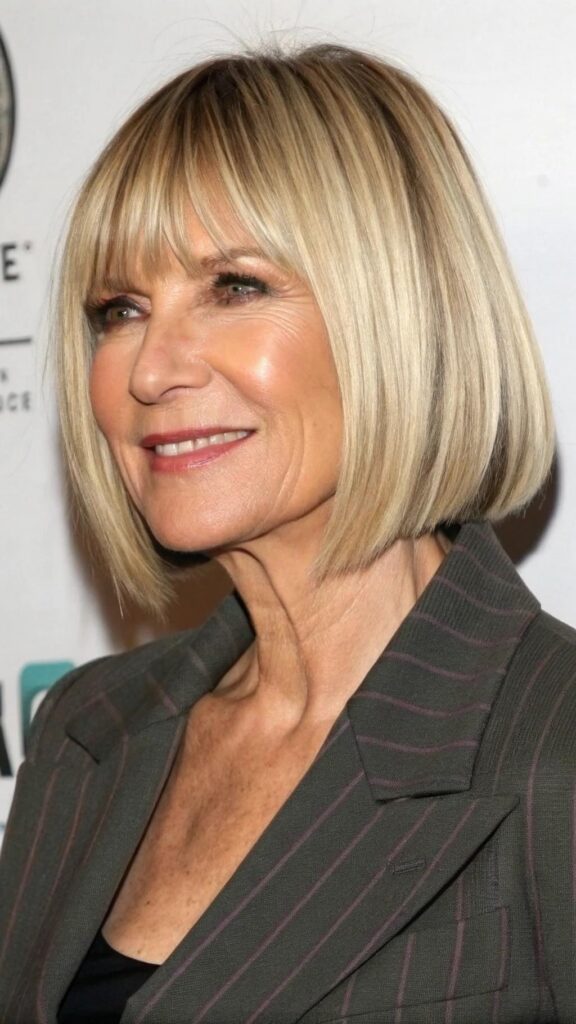 Blunt A-Line Bob with Side Bang