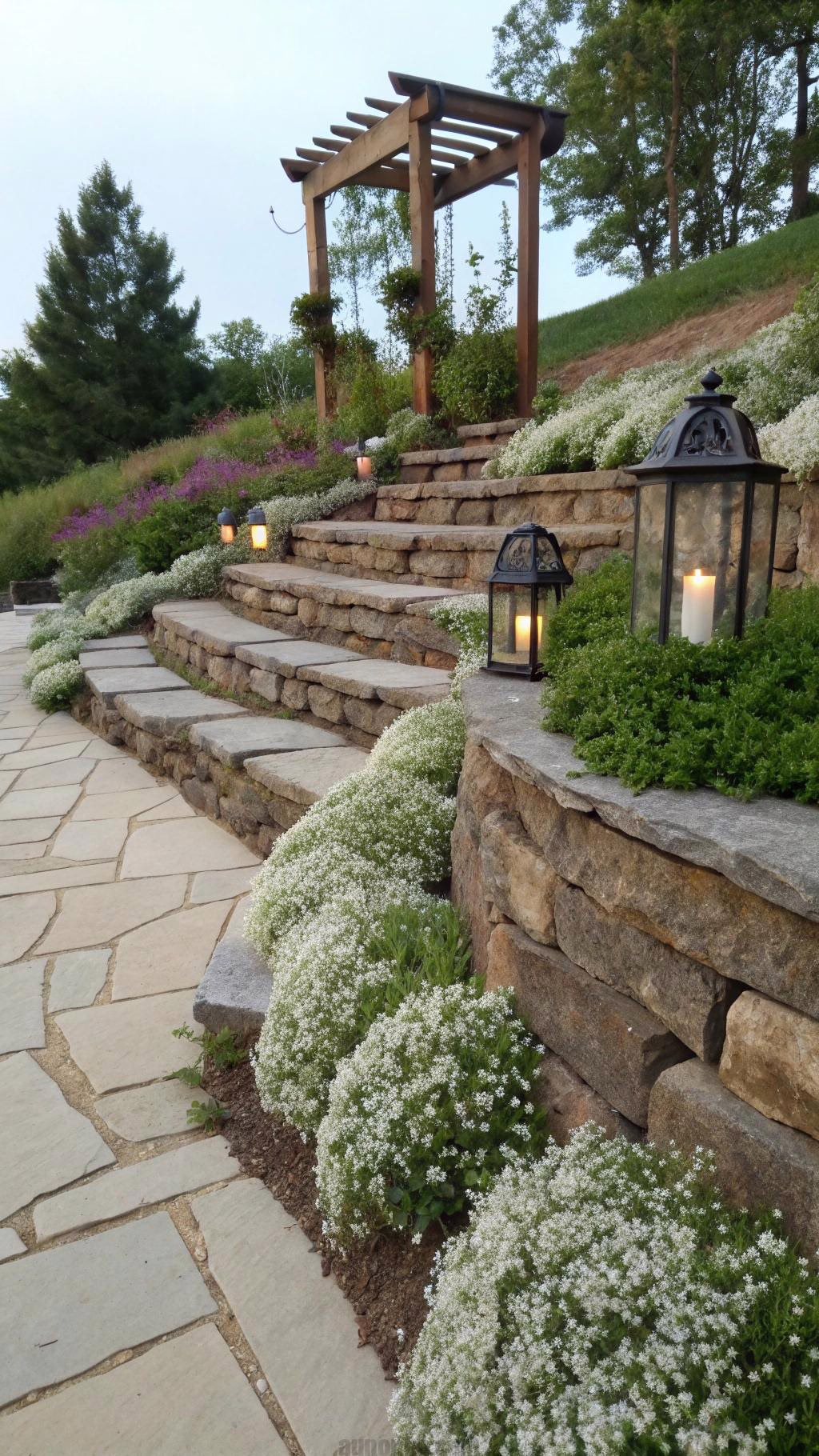 Natural Rock Retaining Wall Ideas