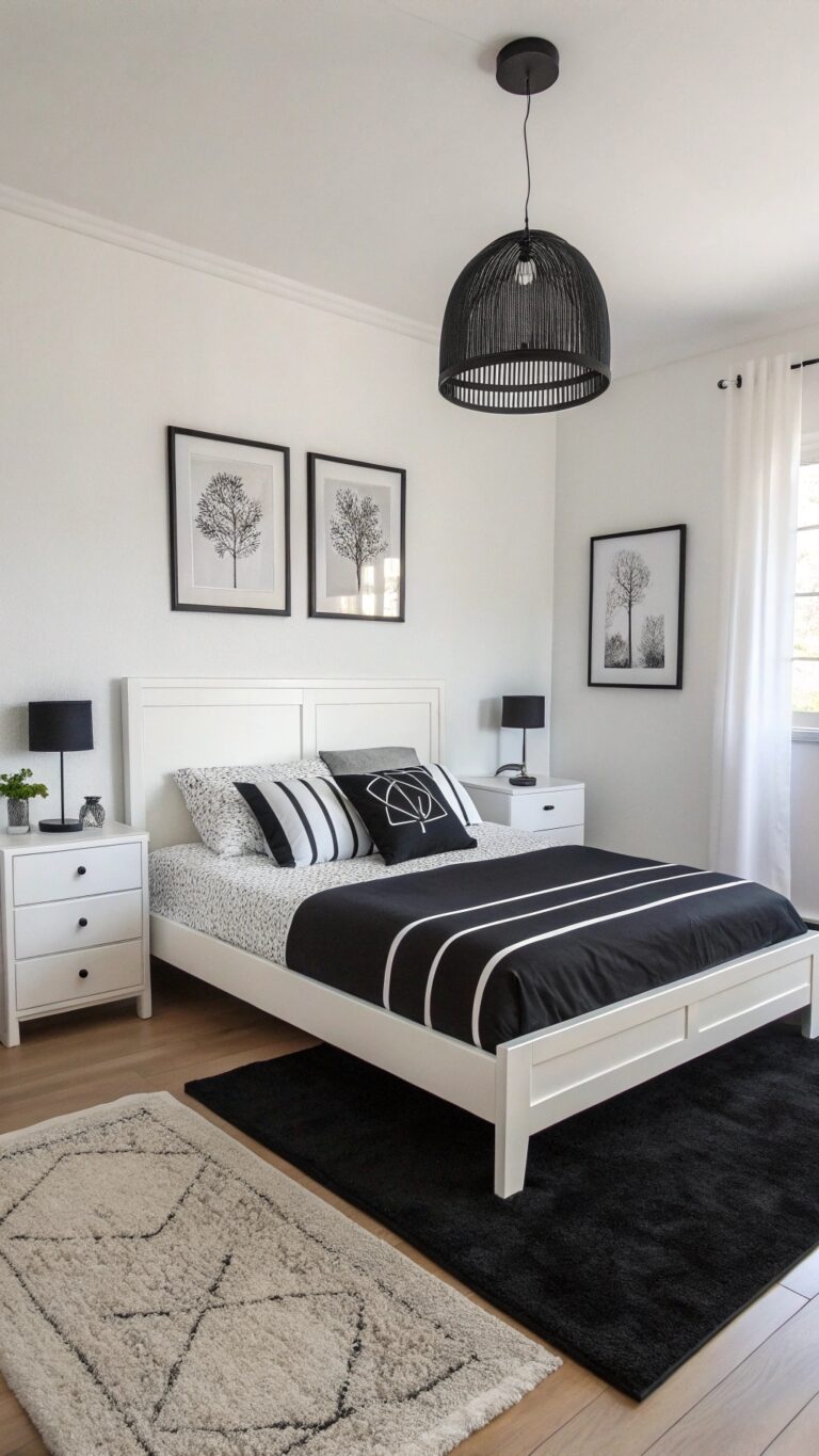 Black and White Bedroom Ideas